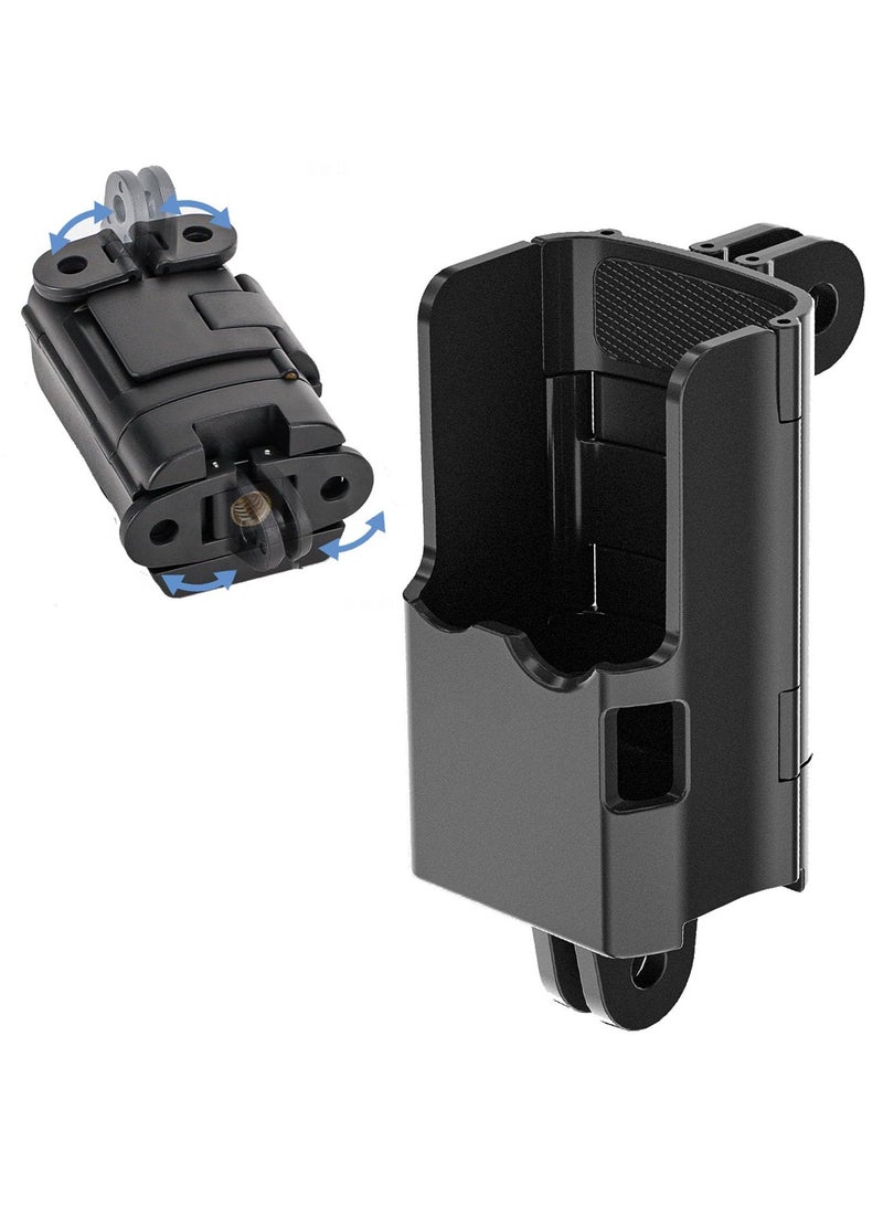 Camera Extension Adapter for DJI Osmo Pocket 3 Compatible Protective Cage Dual Claw Hook Adapter Handle Foldable Tripod Mount Chest Neck Bracket Holder Backpack Clip and Bike Clamp - Image 1