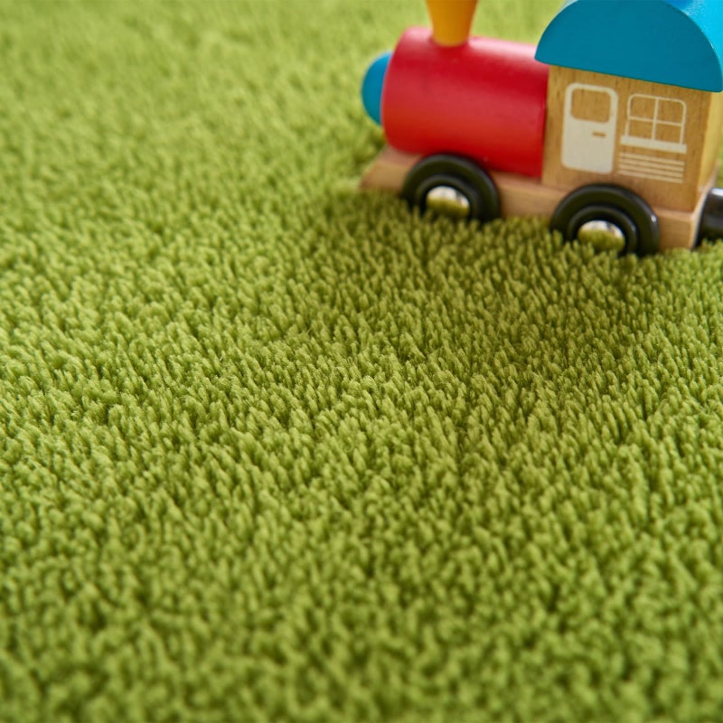 jinchan Jinchan Solid Plush Area Brug 4x6 Performance Shaggy Brug Earrit Brug Indoor Soft Prug Modern Faux Wool Prucs Doy Non Slip Sarpet لغرفة المعيشة غرفة غرفة نوم غرفة الطعام العشب الأخضر  - Image 1