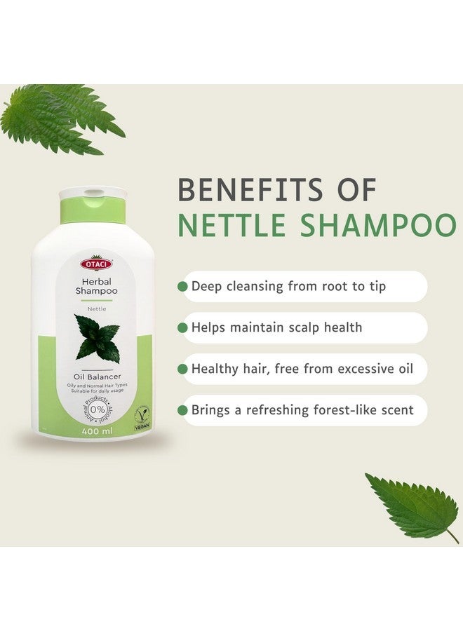 OTACI Oil Balancing Herbal Shampoo with Nettle Extract - Deep Cleansing, Oil Control & Scalp Health for Oily & Normal Hair - Vegan, Cruelty-Free, Paraben-Free Formula - Image 4