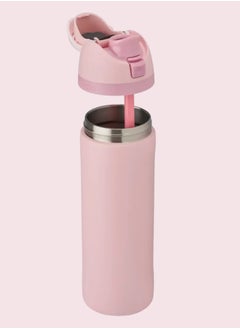 Owala 24 Oz. Owala FreeSip Stainless Steel Water Bottle in Rose Quartz Pink  - Image 5