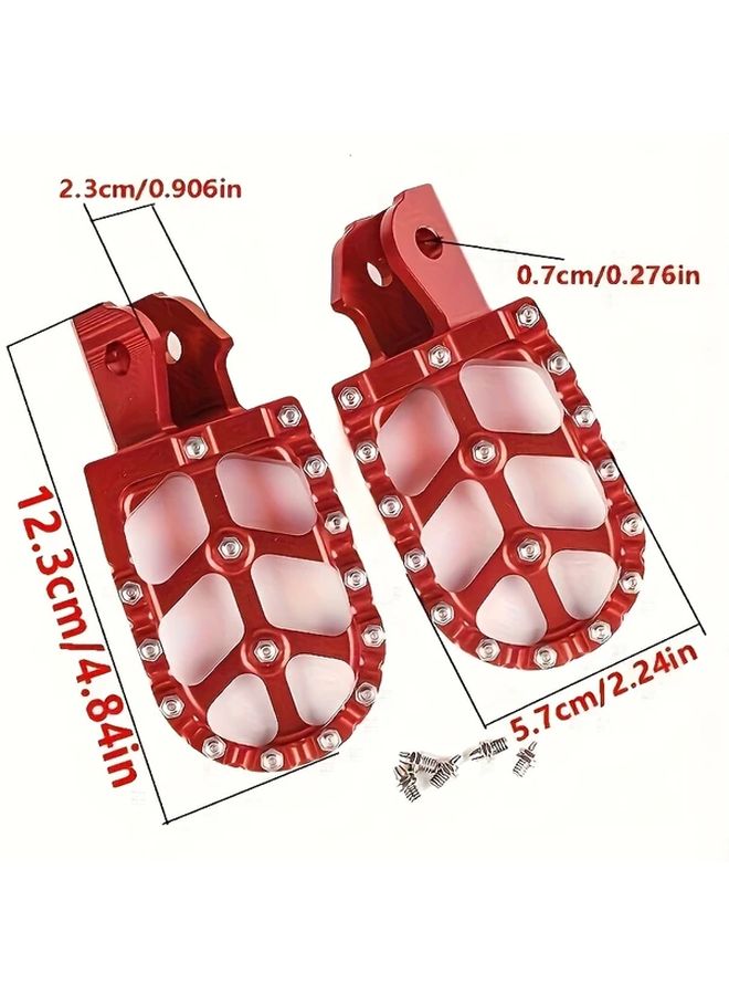 Red CNC Motorcycle Foot Peg For Sur Ron Light Bee Electric Dirt Bike Pedal - Image 2