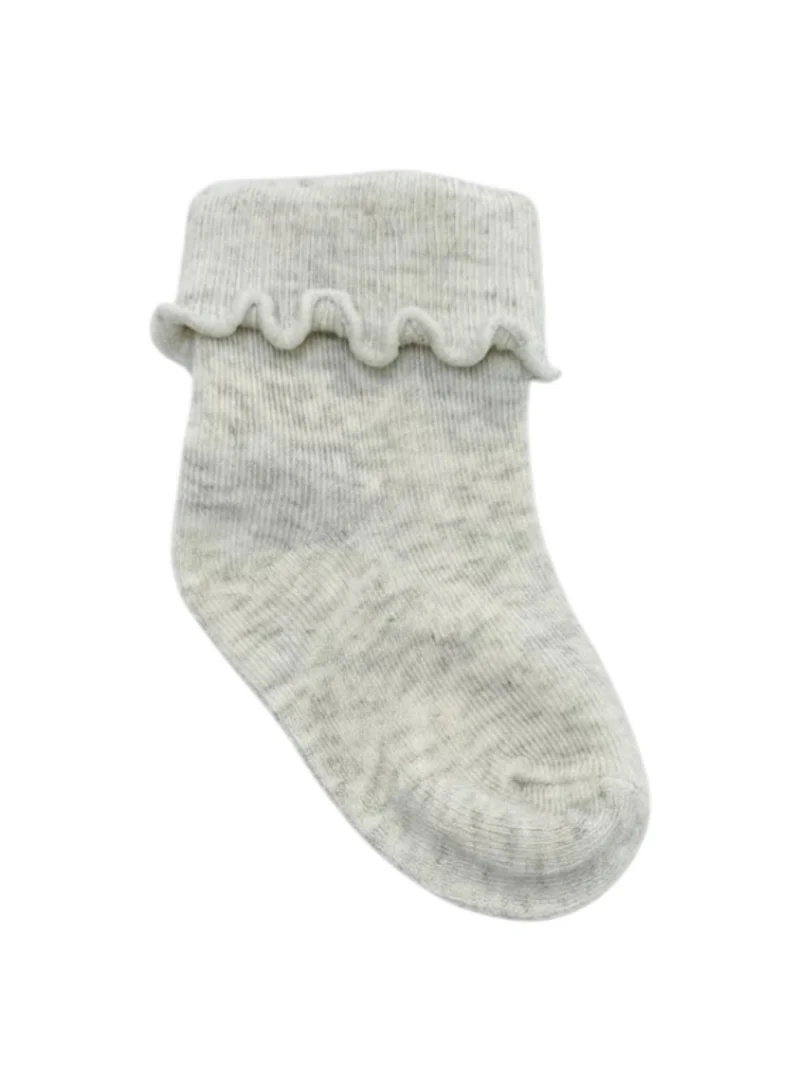 victor and jane Purple sparkle roll top 4 pack baby socks