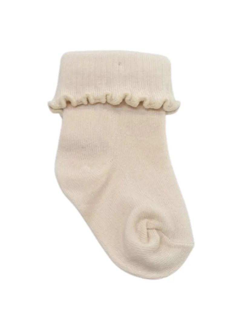 victor and jane Purple sparkle roll top 4 pack baby socks