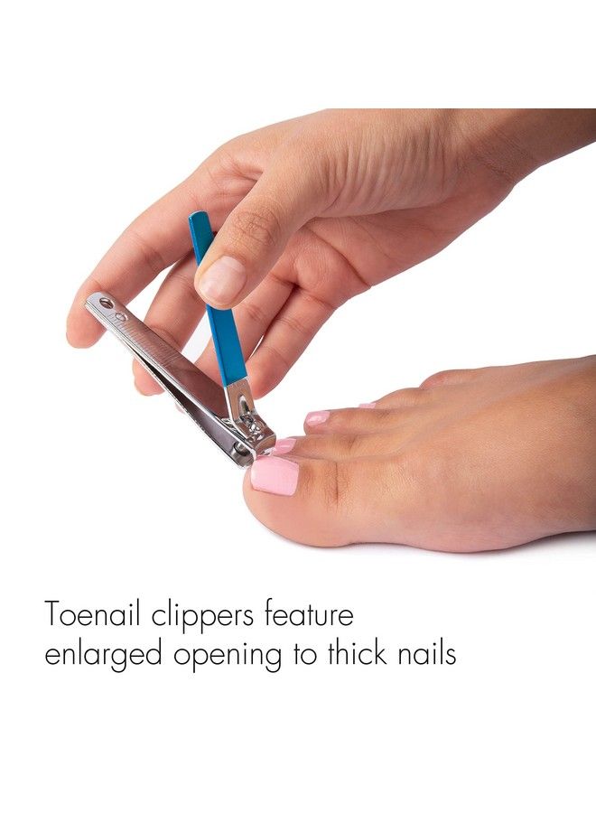Trim Azure Collection Clipper Set Precisionground Cutting Edges For Clean Even Cuts Convenient And Easy To Use Perfect For Athome Manicures And Pedicures Carbon Steel - Image 5
