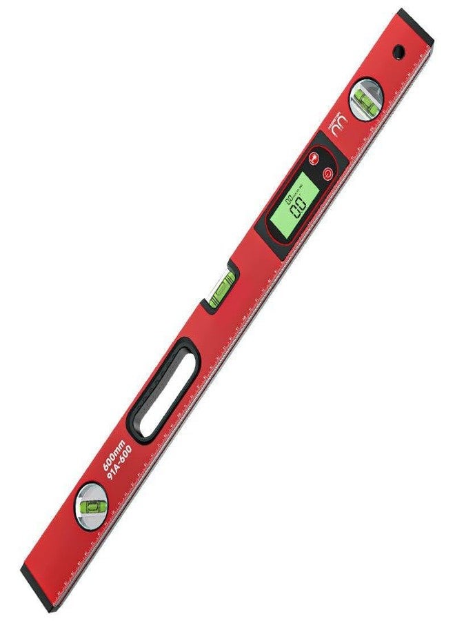 VENEKETY Digital Spirit Level 600mm (24 Inch) with LCD Smart Display | Magnetic Aluminum Torpedo Level | Inclinometer Angle Gauge Protractor | Horizontal & Vertical Bubble Vials for Accurate Levelling - Image 1