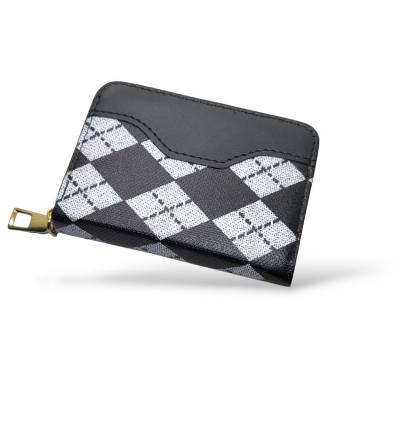 Leather Business Card Holder for Credit Cards,Small RFID Zipper Wallet for Women Girls,Accordion Pocket Business Card Case (12) - Image 2