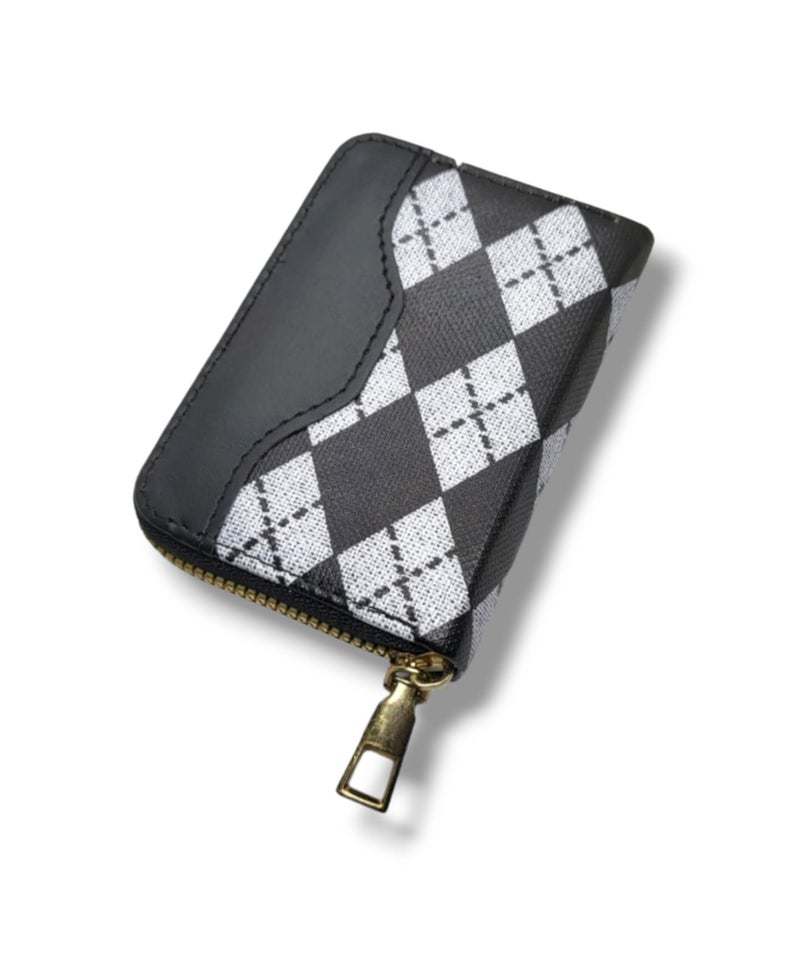 Leather Business Card Holder for Credit Cards,Small RFID Zipper Wallet for Women Girls,Accordion Pocket Business Card Case (12) - Image 5