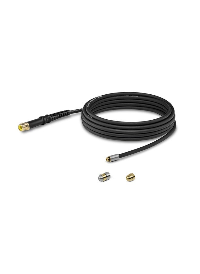 KARCHER Pc 7.5 Pipe Cleaning Kit – 7.5 M Flexible Hose With Braiding, Two Interchangeable Nozzles (Jet And Rotary), Brass Connectors, Ridge‑Free Design, For Pressure Washers K2‑K7 — Removes Blockages In Drains, Downpipes And Pipes - Image 1