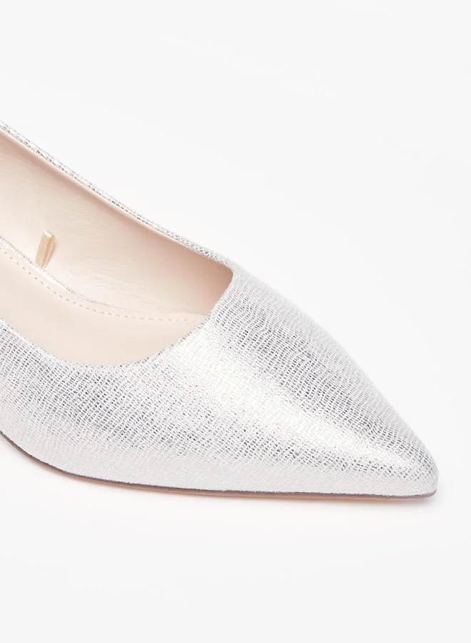سيليست Women's Solid Pumps with Kitten Heels