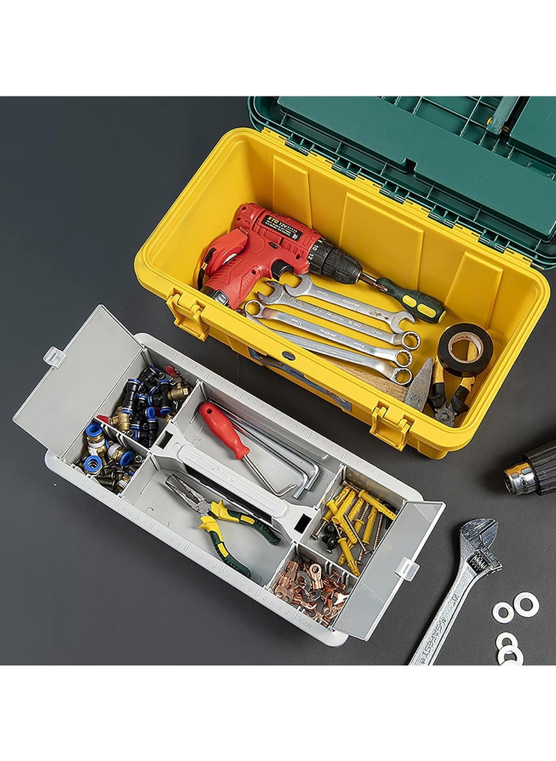 Generic - Portable Plastic Home Tool Storage Box – Durable Organizer with Handle for DIY & Household Use - Image 1