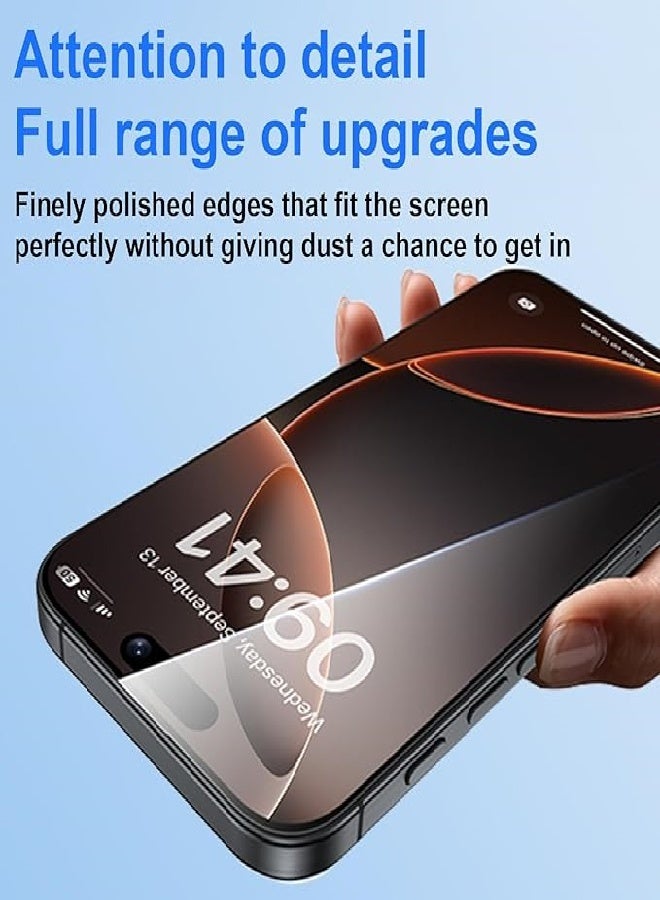 IPhone 15 6.1-inch Screen Protector(2-pack), Easy Installation Frame,Anti-Fingerprint, Bubble Free, 9H Tempered Glass Film for iPhone,Self-Aligning Installation, Case Friendly HD Screen Protectors - Image 4