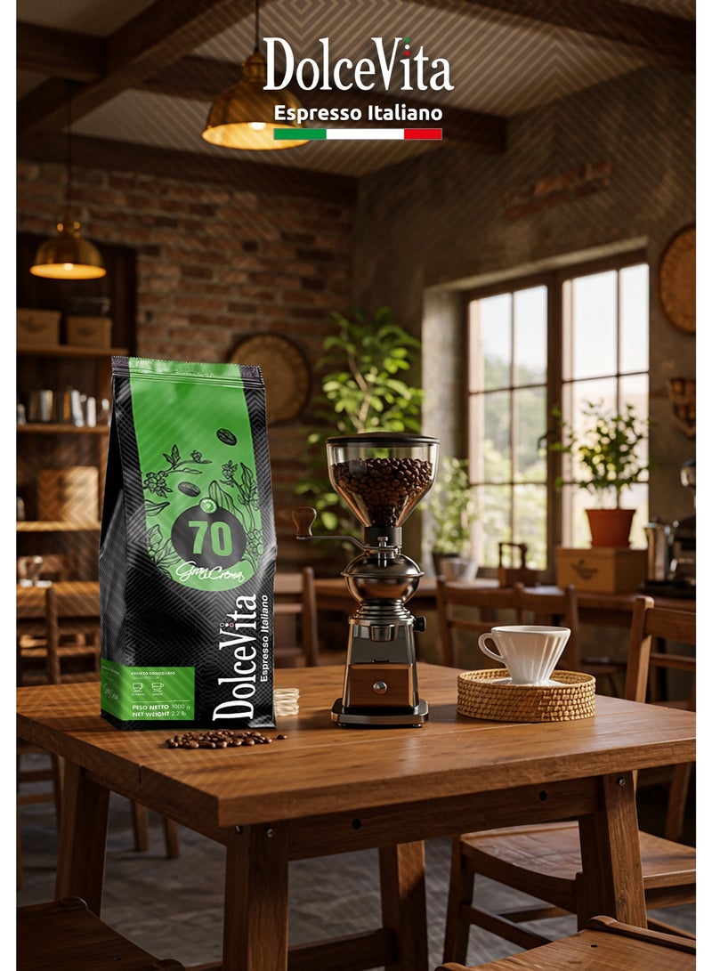 GRAN CREMA 70% ARABICA Beans1 Kg - Image 1