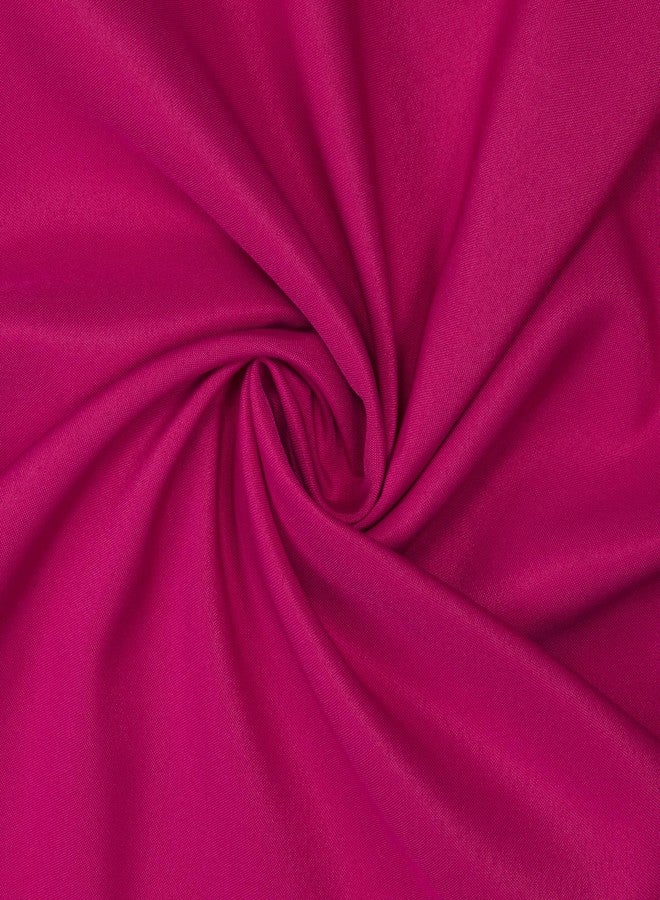 Gee Di Moda Round Tablecloth - 70 Inch Fuchsia Round Table Cloth for 24 to 48 Inch Round Tables - Heavy Duty Washable Fabric - for Buffet Table, Holiday Party, Dinner, Wedding & Baby Shower - Image 4