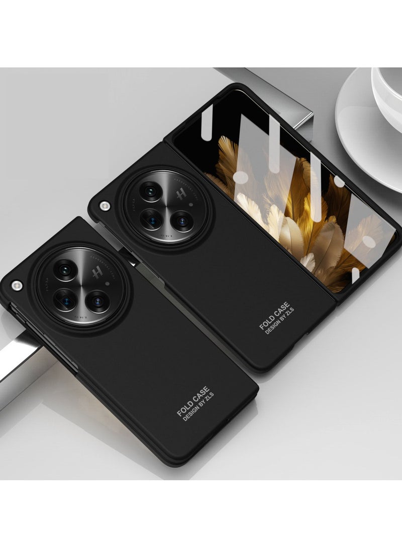 غطاء لـ Oppo Find N3 / OnePlus Open، غطاء هاتف بلمسة نهائية مقاومة للسقوط مع حماية الشاشة الأمامية وحماية المفصل، غطاء واقي كامل رفيع مقاوم للصدمات.