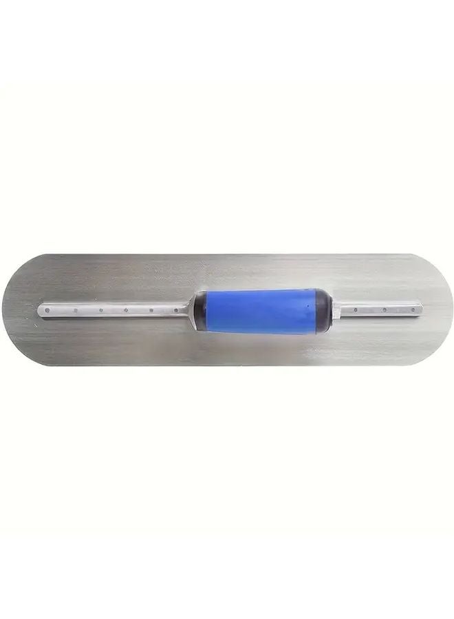 Blue Stainless Steel Cement Trowel Heavy Duty Manual Concrete Mixing Ergonomic Handle - Image 3