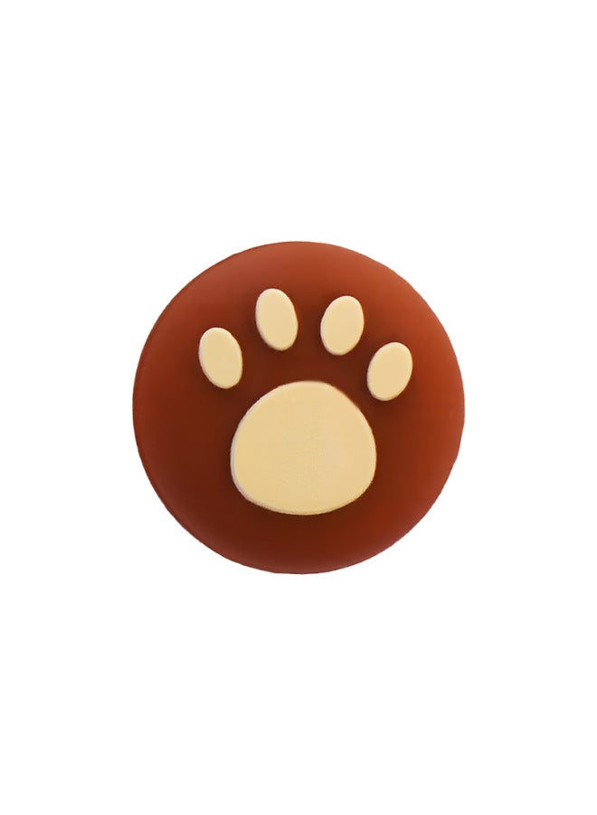 Suitable For PS4/PS5 Handle Rocker Cap Dog Big Claw Silicone Rocker Cap SWITCH PRO Rocker Cap-Product Color:Dark Brown  - Image 1