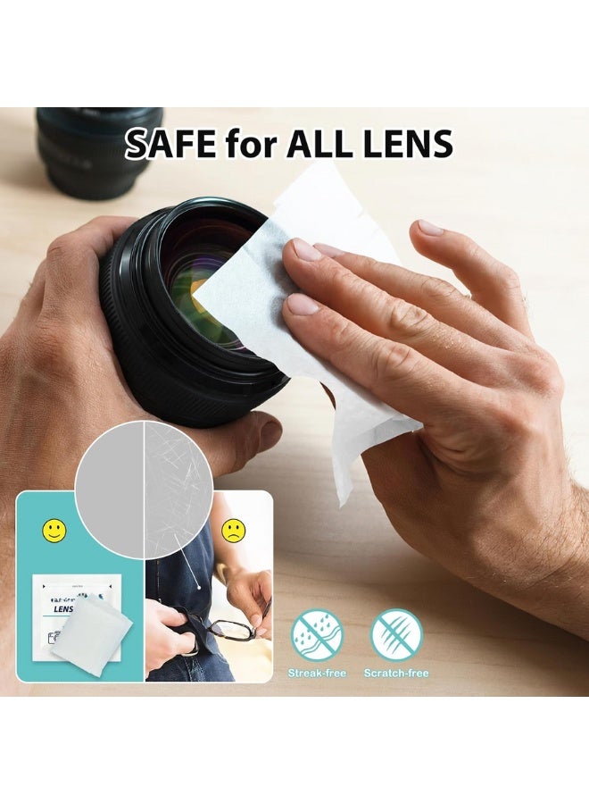100 Pack Lens Cleaning Wipes – Anti-Fog & Streak-Free Eyeglass Wipes | Pre-Moistened Individual Lens Wipes for Glasses, Sunglasses, Camera, Goggles, Screens – Scratch-Free Optical Cleaner - Image 4
