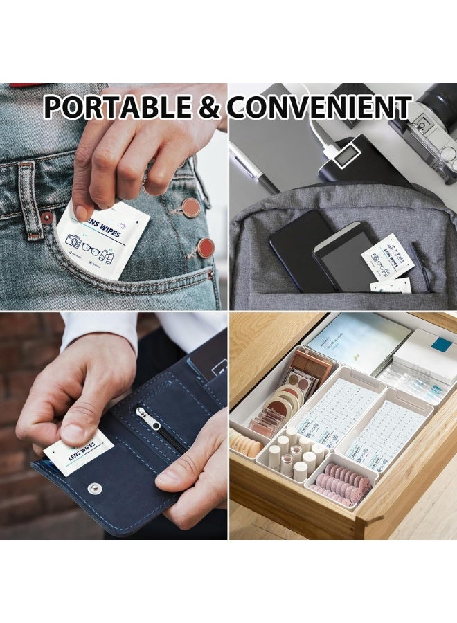 100 Pack Lens Cleaning Wipes – Anti-Fog & Streak-Free Eyeglass Wipes | Pre-Moistened Individual Lens Wipes for Glasses, Sunglasses, Camera, Goggles, Screens – Scratch-Free Optical Cleaner - Image 5