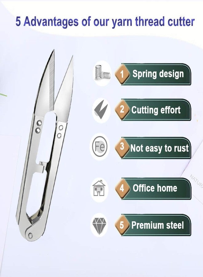 XINYANG 3Pcs Sewing Scissors Clippers, Multipurpose Quick-clip Yarn Thread Cutter, Portable Embroidery Thrum Fishing Thread Cutter, Mini Snips Trimming Nipper for Stitch,Crafts, DIY Projects - Image 4