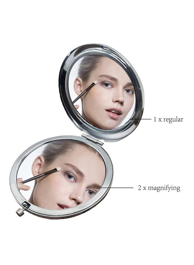 CREATCABIN Goddaughter Compact Mirror From Godmother Stainless Steel Love Encourage Personalized Mini Makeup Pocket Travel Engraved Mirrors Silver For Graduation Birthday Wedding New Year Gifts - Image 4