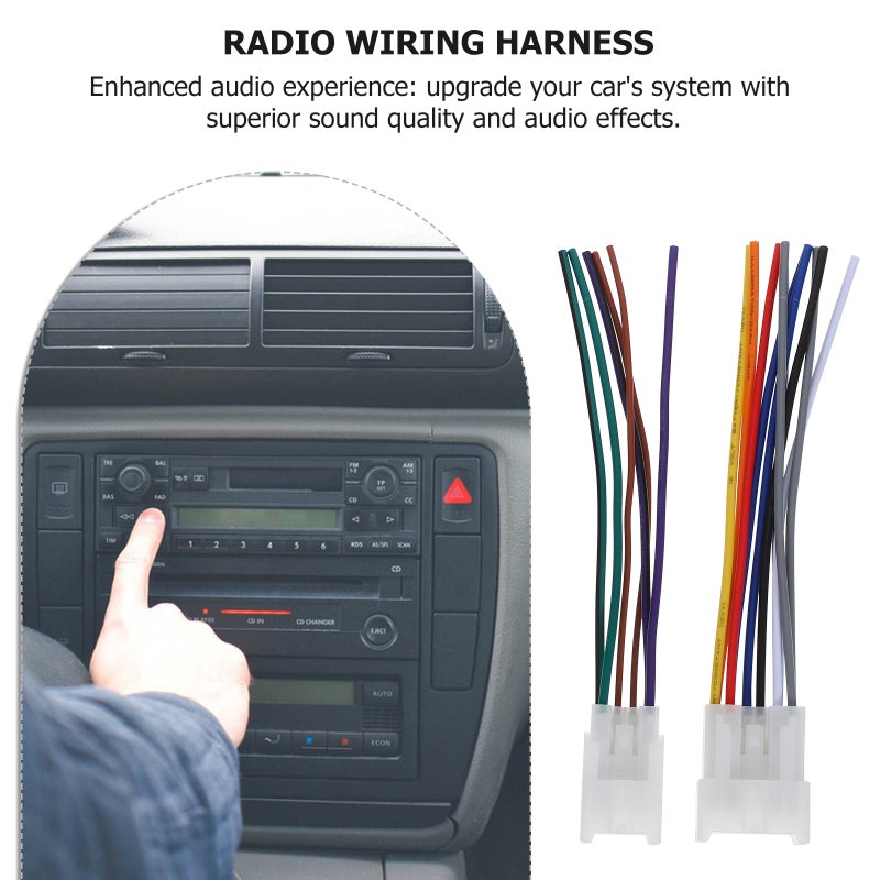Stereo Wire Harness, Universal Car Audio Upgrade, Secure Plug Connections - Image 4