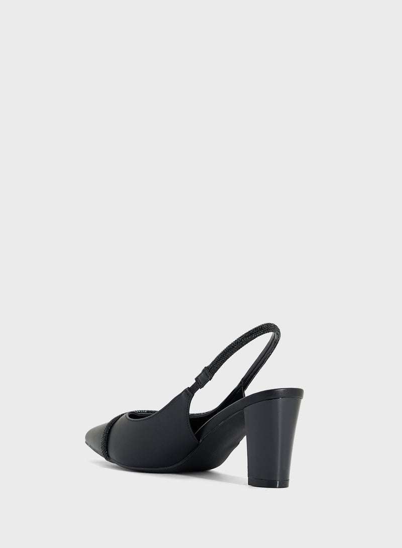 ELLA Diamante Sling Back Pump  - Image 3