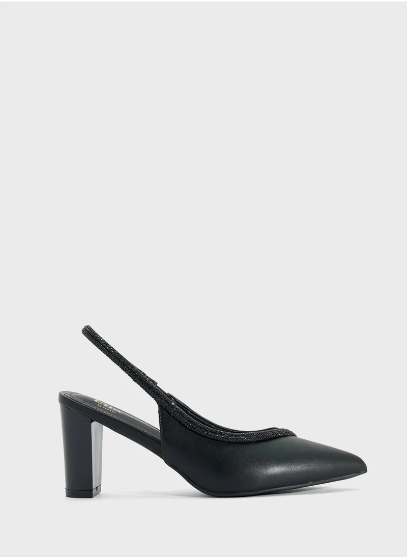 ELLA Diamante Sling Back Pump