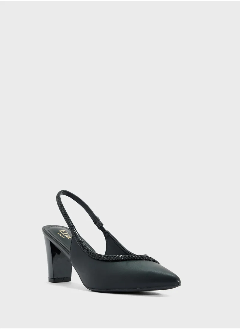 ELLA Diamante Sling Back Pump