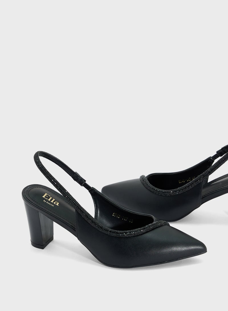 ELLA Diamante Sling Back Pump  - Image 4
