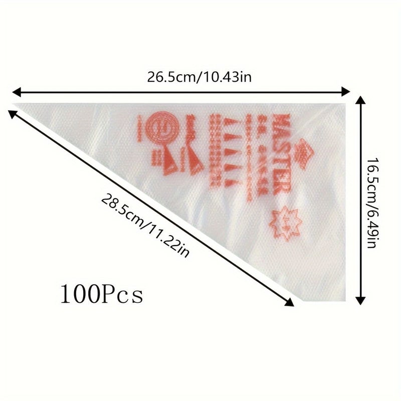 50pcs Food Grade Disposable Piping Bags Thickened Reusable Cake Decorating Baking Supplies - Image 2