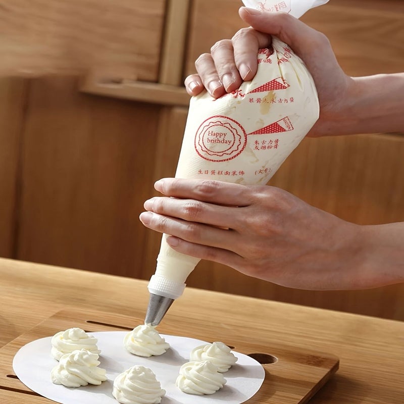 50pcs Food Grade Disposable Piping Bags Thickened Reusable Cake Decorating Baking Supplies - Image 4