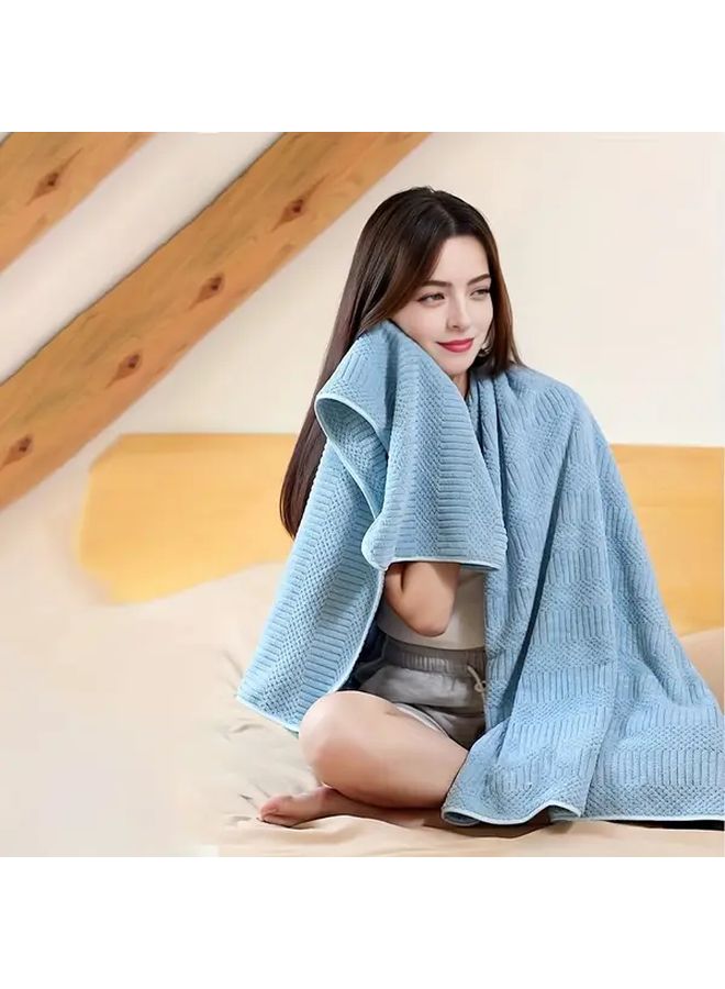 Premium Luxury Quick Dry Bath Towel High Absorbency Festive Red 55x27.56 Inch - Image 4