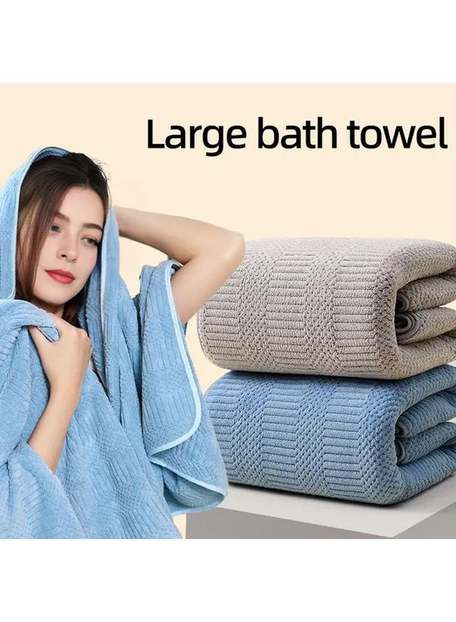 Premium Luxury Quick Dry Bath Towel High Absorbency Festive Red 55x27.56 Inch - Image 1