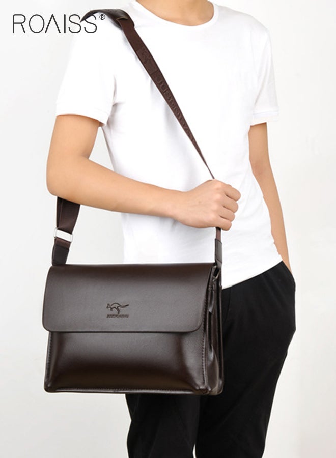 roaiss Men Stylish Crossbody Bag, Multi-compartment Large Capacity Messenger Bag for Men, Versatile Shoulder Bag with Smooth Zipper, Suitable for Daily Items - Image 1