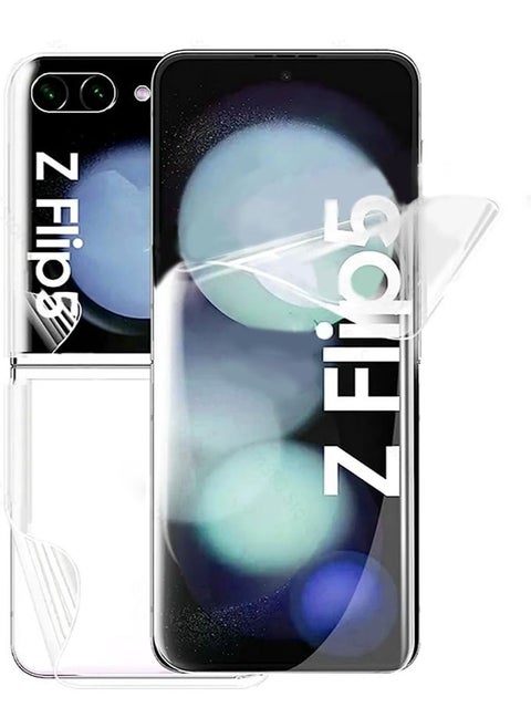 Screen protector Compatible with Samsung Galaxy Z Flip5 Screen Protector, Soft HD Clear Anti-Scratch Bubble-Free Full Coverage Screen Protector Film for Samsung Galaxy Z Flip 5