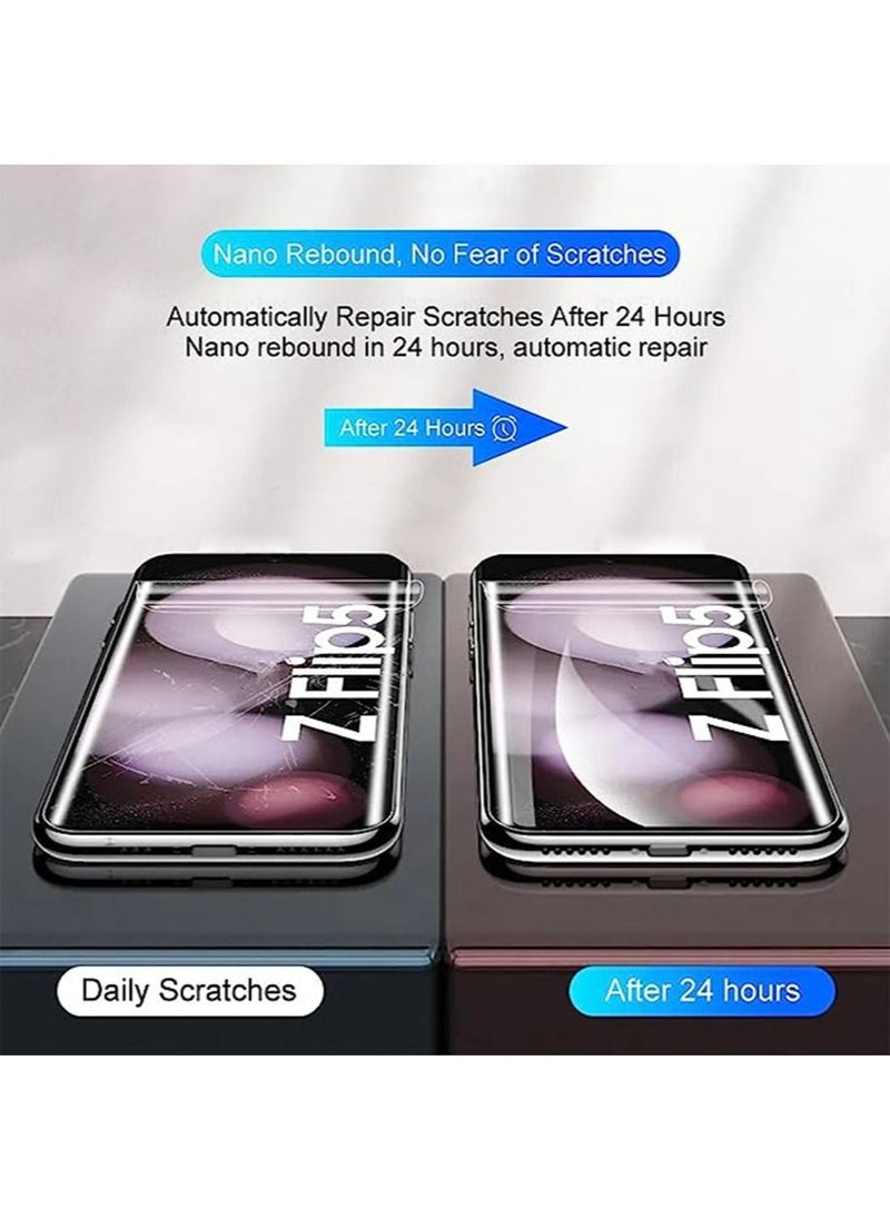Screen protector Compatible with Samsung Galaxy Z Flip5 Screen Protector, Soft HD Clear Anti-Scratch Bubble-Free Full Coverage Screen Protector Film for Samsung Galaxy Z Flip 5