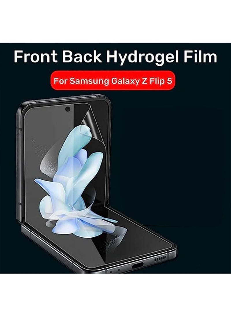 Screen protector Compatible with Samsung Galaxy Z Flip5 Screen Protector, Soft HD Clear Anti-Scratch Bubble-Free Full Coverage Screen Protector Film for Samsung Galaxy Z Flip 5