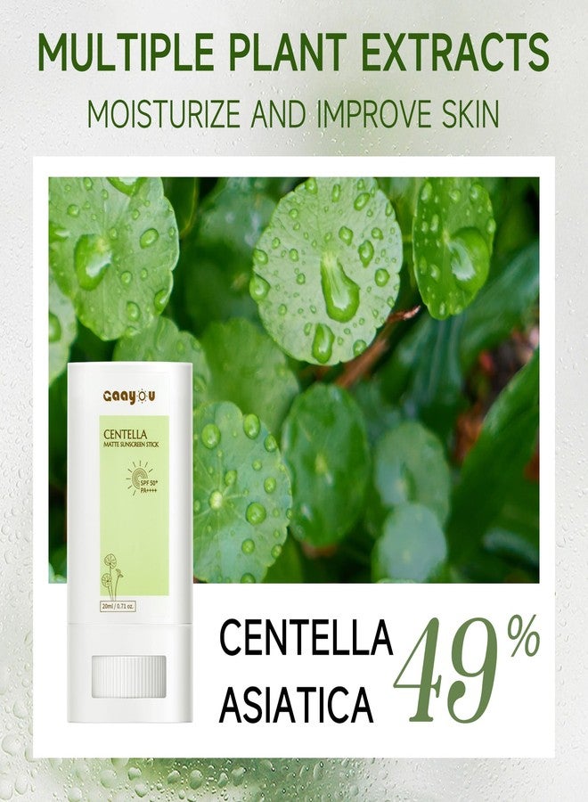 Gaayou Sunscreen Stick SPF PA50++++ Centella Sunscreen Korean Sunscreen Stick Soothing Moisture Matte Sun Stick for Face & Body Non Greasy, No White Cast - Image 3