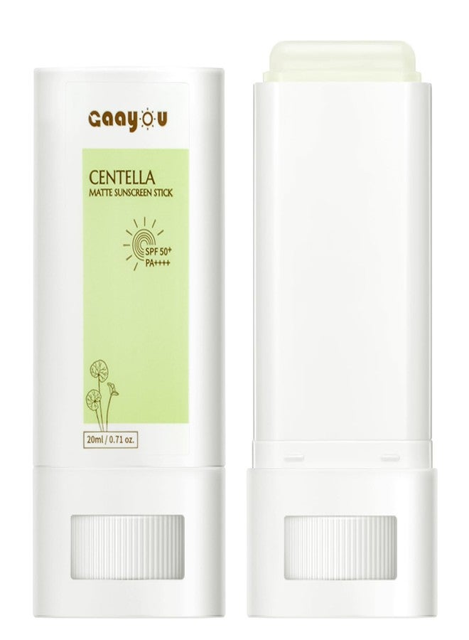 Gaayou Sunscreen Stick SPF PA50++++ Centella Sunscreen Korean Sunscreen Stick Soothing Moisture Matte Sun Stick for Face & Body Non Greasy, No White Cast - Image 1