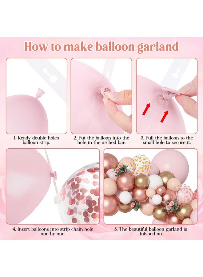 Amandir 135Pcs Rose Gold Balloons Girl Baby Shower Decorations Baby Boxes, Butterfly Stickers Balloon Garland Arch Kit Baby Box With Letter (A-Z+Baby) For Wedding Bridal Birthday Party Decoration - Image 5