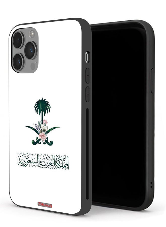 Tolwak Apple iPhone 14 Pro Protective Case Kingdom Of Saudi Arabia Sign Of Flowers - Image 1