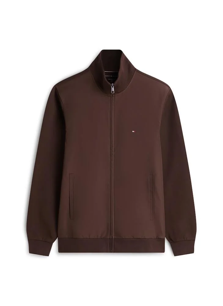 Tommy Hilfiger  Intechno Knit Flag Embroidery Zip-Thru Jumper for Men | Best Price UAE