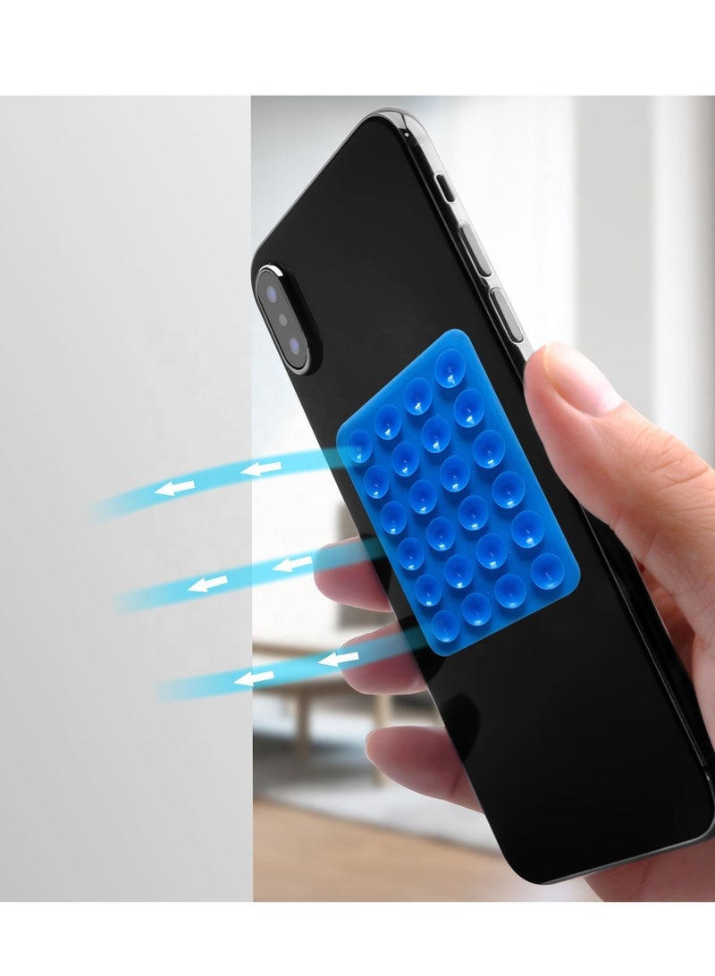 Silicone Suction Phone - Non Slip Sticky Phone Grip for Cellphone for Strong Grip Holder for Selfies and Videos - Blue - Image 3
