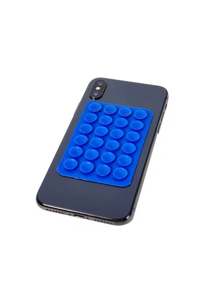 Silicone Suction Phone - Non Slip Sticky Phone Grip for Cellphone for Strong Grip Holder for Selfies and Videos - Blue - Image 2