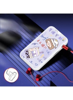 Generic Mini Portable Mp3 Player Card Slot Electroplated In-ear Clip Sport Mp3 Player Compact Size For Students-Body Color:Watch The Meteor Shower-Memory Capacity:Host + Card (with Card) + Packaging Box, Charging Cable, Headphones  - Image 4