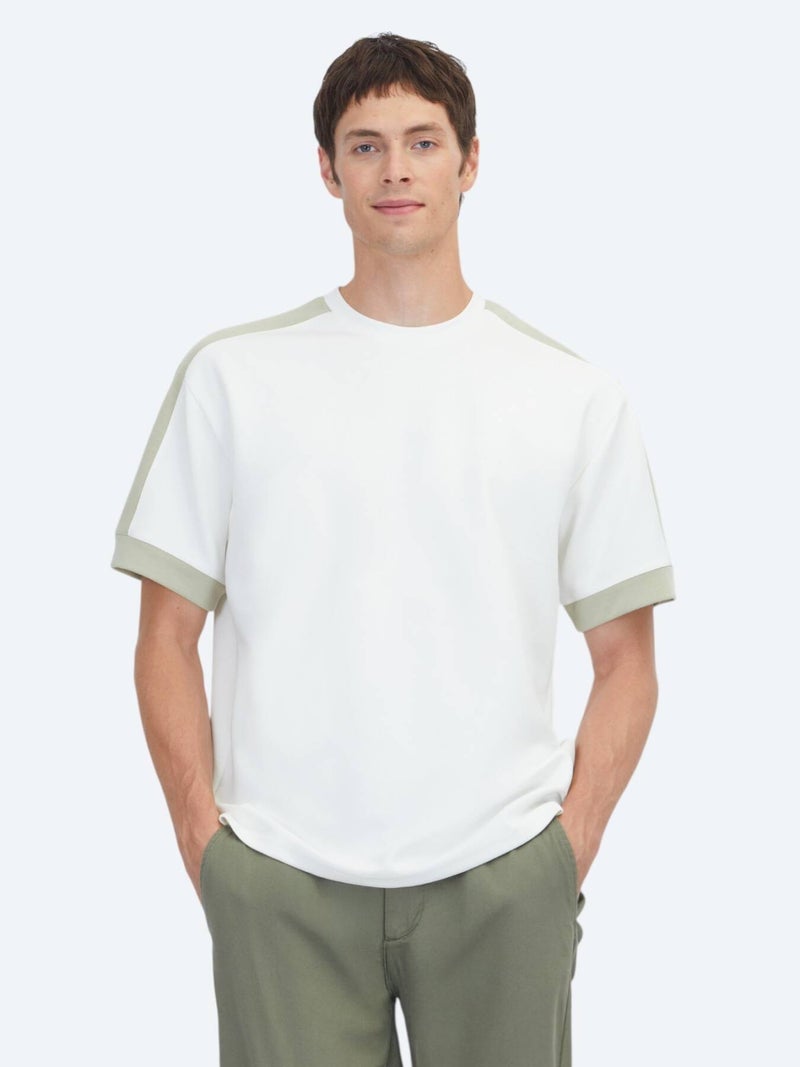 Kip Ecru Plain T-Shirt - Image 1