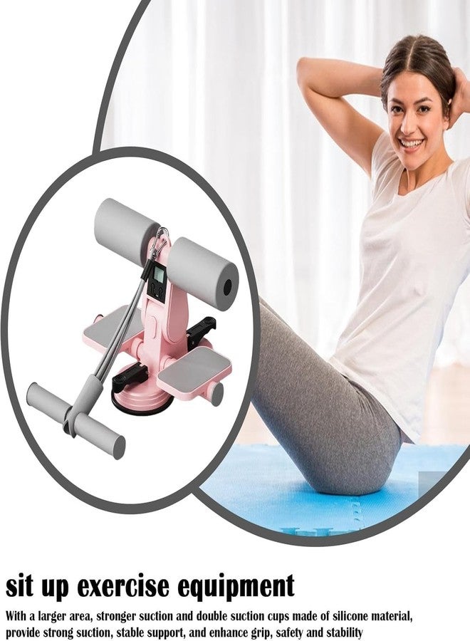 Calyrex Ab Core Trainer with Suction Cups and Pull Rope, Portable Sit Up Floor Holder, Fitness Equipment with Counting Function for Home Gym Workout, Sit Up Bar Foot Holder, Multi - Image 2