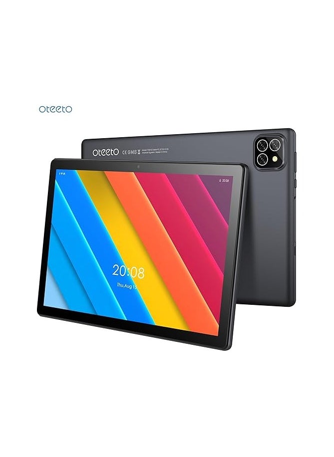 Oteeto Oteeto TAB 10 Pro/Single SIM 5G Network/8GB RAM + 512GBG ROM/5G Wifi/8000 mAh/8MP Front + 13MP Rear Camera/Quad Core 2.0GHz Processor/Android 13/Includes Keyboard,Mouse,Touch Pen,OTG,Flip Cover (Gray)  - Image 1