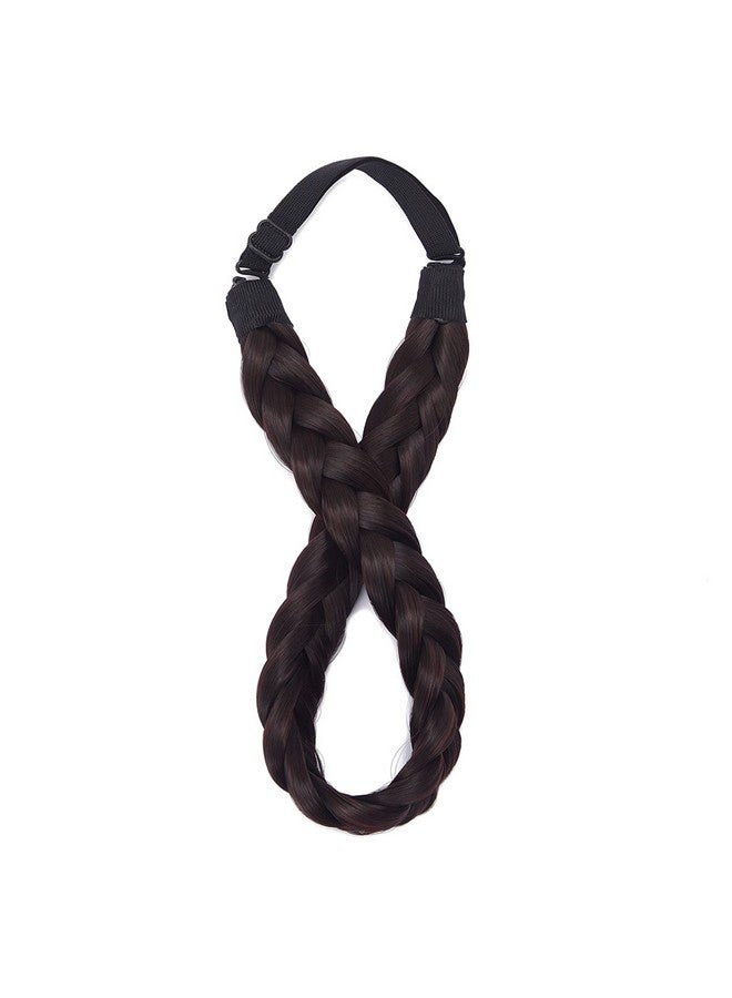 TOECWEGR Braid Headband 3 Strands Synthetic Braided Hair Headbands Stretch Plaited Hair Headbands Hairpiece Fashion Girl Costume Hair Accessories - Image 3