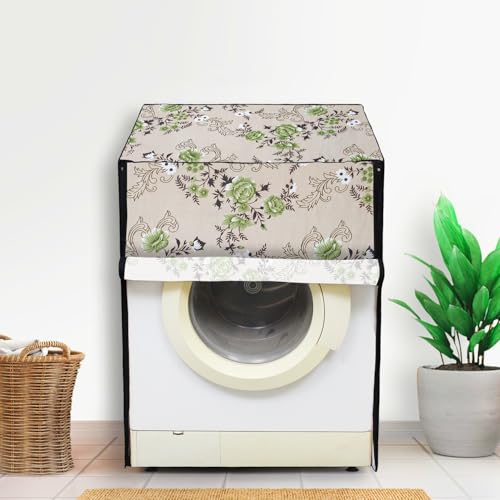 Lithara Front Load Fully Automatic Washing Machine Cover for LG, Samsung, IFB, Whirlpool, Suitable for 8 kg,9 kg & 10 kg - Waterproof, Dustproof Cover (Print-3) - Image 1